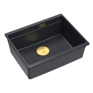 Quadron Granitový dřez Logan 100 Black Metallic Měď HQJ6045U8_PVDC1_U obraz