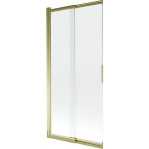 MEXEN Fox 2-křídlá posuvná vanová zástěna 85 x 150, transparent, zlatá 891-085-002-50-00 obraz