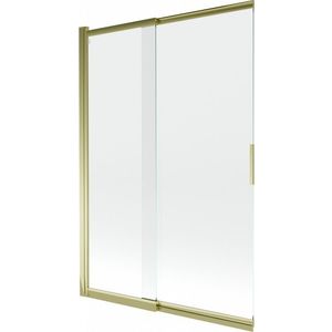 MEXEN Fox 2-křídlá posuvná vanová zástěna 120 x 150, transparent, zlatá 891-120-002-50-00 obraz