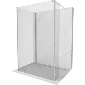 MEXEN/S Kioto Sprchová zástěna WALK-IN 125 x 80 x 40, transparent, chrom 800-125-080-221-01-00-040 obraz