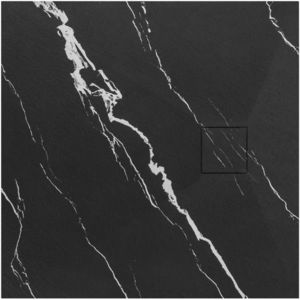 REA Sprchová vanička Magnum CARRARA BLACK 90x90 REA-K7008 obraz