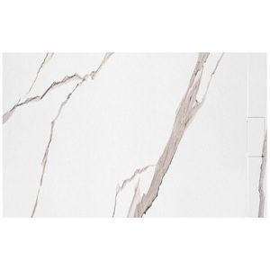 REA Sprchová vanička Bazalt CARRARA WHITE 80x100 REA-K7000 obraz