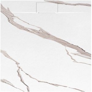 REA Sprchová vanička Bazalt CARRARA WHITE 90x90 REA-K7002 obraz