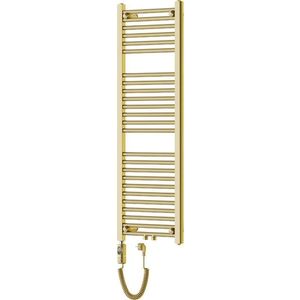 MEXEN/S Mars radiátor + topná tyč 1200 x 400 mm, 300 W, zlatá W110-1200-400-2300-50 obraz