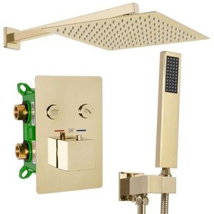REA Sprchový termostatický set FENIX DAVIS zlatý + BOX REA-P6324 obraz