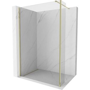MEXEN/S Kioto Sprchová zástěna WALK-IN 110 x 40, transparent, zlatá 800-110-212-50-00-040 obraz