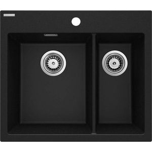 DEANTE Eridan grafit metalic Granitový dřez, 1.5 bowl ZQE_G503 obraz