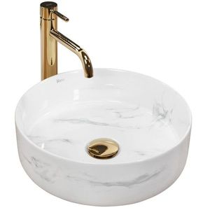 REA Umyvadlo na desku Sami Nature Marble REA-U6606 obraz