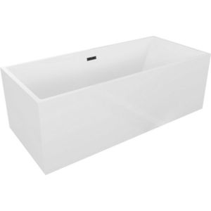 MEXEN/S Vigo volně stojící vana 178, 5 x 80, bílá, sifon a přepad černá 51251788000-70 obraz