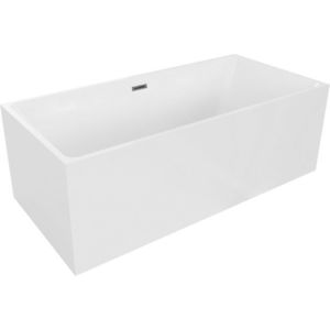 MEXEN/S Nita vana volně stojící 170 x 80, bílá, sifon a přepad grafit kartáčovaná 52091708000-66 obraz