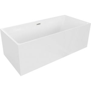 MEXEN/S Nita vana volně stojící 170 x 80, bílá, sifon a přepad nikl kartáčovaná 52091708000-97 obraz