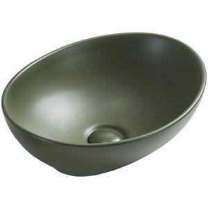 MEXEN Elza umyvadlo na desku 40 x 33, khaki mat 21014043 obraz