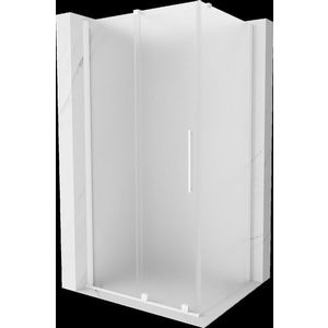 MEXEN/S Velar sprchový kout, posuvné dveře 100 x 90, dekor, bílá 871-100-090-31-20 obraz