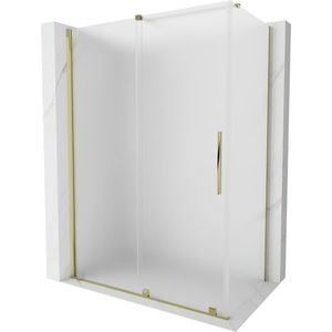 MEXEN/S Velar sprchový kout, posuvné dveře 150 x 85, dekor, zlato 871-150-085-31-50 obraz