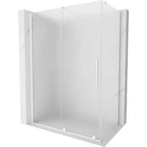 MEXEN/S Velar sprchový kout, posuvné dveře 160 x 70, dekor, bílá 871-160-070-31-20 obraz