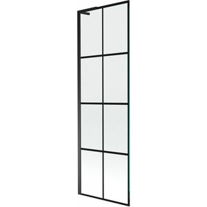 MEXEN/S Next L vanová zástěna FIX 60 x 150, černá vzor, černá 895-060-000-03-77-70 obraz