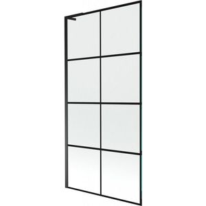 MEXEN/S Next L vanová zástěna FIX 90 x 150, černá vzor, černá 895-090-000-03-77-70 obraz