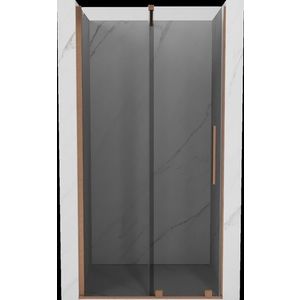 MEXEN/S Velar posuvné sprchové dveře 100, grafit, měď kartáčovaná 871-100-000-41-65 obraz