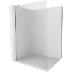 MEXEN/S Kioto L Sprchová zástěna WALK-IN 70 x 200, proužky, nikl kartáčovaná 800-070-103-97-09 obraz