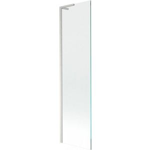 MEXEN/S Next L vanová zástěna FIX 50 x 150, transparent, nikl kartáčovaný 895-050-000-03-00-97 obraz