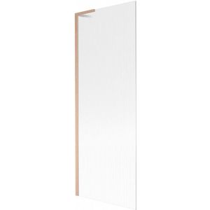 MEXEN/S Next L vanová zástěna FIX 70 x 150, proužky, měď kartáčovaná 895-070-000-03-09-65 obraz