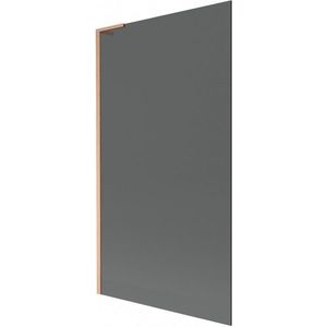 MEXEN/S Next L vanová zástěna FIX 100 x 150, grafit, měď kartáčovaná 895-100-000-03-40-65 obraz