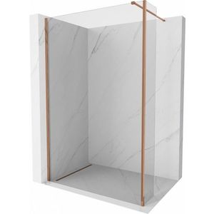 MEXEN/S Kioto Sprchová zástěna WALK-IN 115 x 40, transparent, růžové zlato 800-115-212-60-00-040 obraz