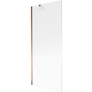 MEXEN/S Next vanová zástěna FIX 80 x 150, proužky, růžové zlato 895-080-000-00-09-60 obraz