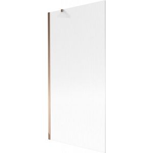 MEXEN/S Next vanová zástěna FIX 90 x 150, proužky, růžové zlato 895-090-000-00-09-60 obraz