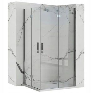 Sprchová kabina Rea Molier Chrome Double 80x90 obraz