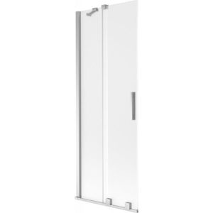 MEXEN/S Velar dvoukřídlá posuvná vanová zástěna 70 x 150, dekor, chrom 896-070-000-31-01 obraz
