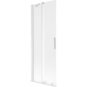 MEXEN/S Velar dvoukřídlá posuvná vanová zástěna 70 x 150, dekor, bílá 896-070-000-31-20 obraz