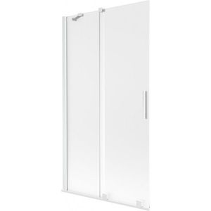 MEXEN/S Velar dvoukřídlá posuvná vanová zástěna 100 x 150, dekor, bílá 896-100-000-31-20 obraz