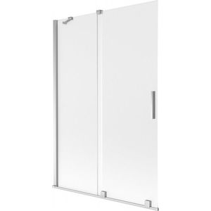 MEXEN/S Velar dvoukřídlá posuvná vanová zástěna 120 x 150, dekor, chrom 896-120-000-31-01 obraz