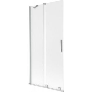 MEXEN/S Velar dvoukřídlá posuvná vanová zástěna 95 x 150, dekor, chrom 896-095-000-31-01 obraz