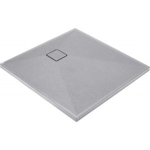 DEANTE Correo šedá metalic Granitová sprchová vanička, čtvercová, 90x90 cm KQR_S41B obraz