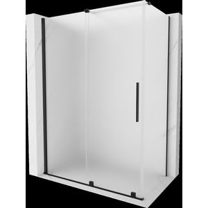 MEXEN/S Velar sprchový kout, posuvné dveře 130 x 70, dekor, černá 871-130-070-31-70 obraz