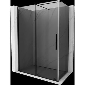 MEXEN/S Velar sprchový kout, posuvné dveře 150 x 80, grafit, černá 871-150-080-41-70 obraz