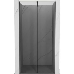 MEXEN/S Velar posuvné sprchové dveře 100, grafit, grafit kartáčovaná 871-100-000-41-66 obraz