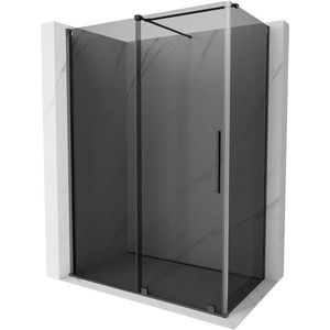 MEXEN/S Velar sprchový kout, posuvné dveře 140 x 85, grafit, grafit kartáčovaná 871-140-085-41-66 obraz