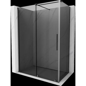 MEXEN/S Velar sprchový kout, posuvné dveře 150 x 80, grafit, grafit kartáčovaná 871-150-080-41-66 obraz