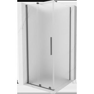 MEXEN/S Velar sprchový kout, posuvné dveře 90 x 90, dekor, grafit metal 871-090-090-31-95 obraz
