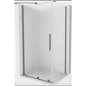 MEXEN/S Velar sprchový kout, posuvné dveře 100 x 90, dekor, grafit metal 871-100-090-31-95 obraz