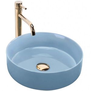 REA Umyvadlo na desku SAMI L.BLUE SHINY REA-U6619 obraz