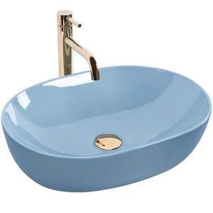 REA Umyvadlo na desku LISA L.BLUE SHINY REA-U6620 obraz