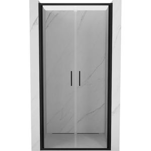 MEXEN Exo sprchové dveře křídlové 80, transparent, černá 814-080-000-70-00 obraz