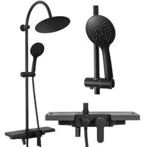 REA Sprchový set s baterií 150mm Vigo černý REA-P7001 obraz