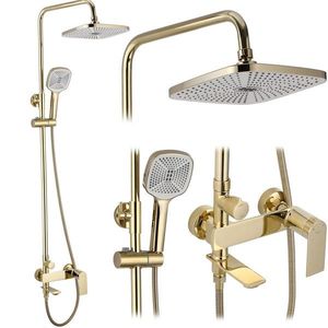REA Sprchový set s baterií 150mm STORM zlatá REA-P9531 obraz