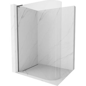 MEXEN/S KiotoL Sprchová zástěna WALK-IN Walk-in 80 x 200, transparent, grafit metal 800-080-103-95-06 obraz