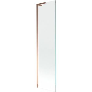 MEXEN/S Next L vanová zástěna FIX 80 x 150, transparent, růžové zlato 895-080-000-03-00-60 obraz